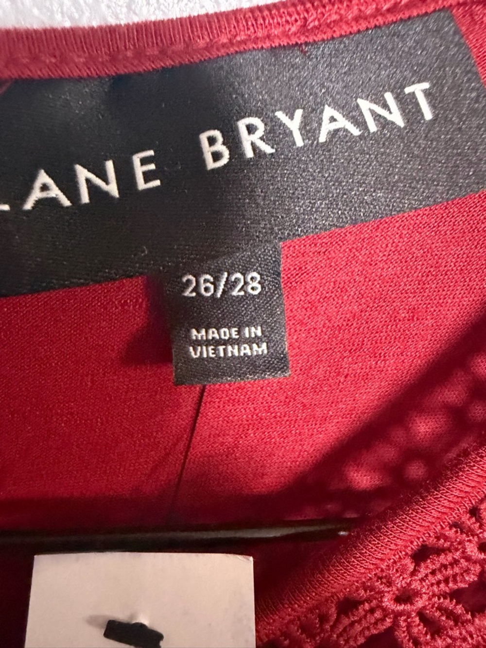 Lane Bryant Burgundy Maxi Dress with Lace Yoke - Picture 12 of 12